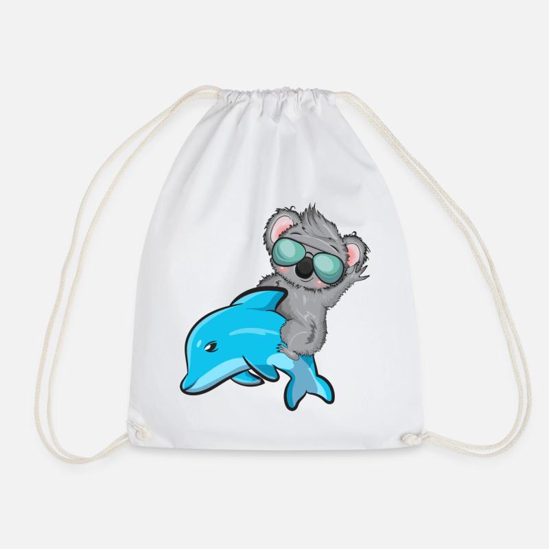 Koala et Delfin - Sac de sport léger - blanc