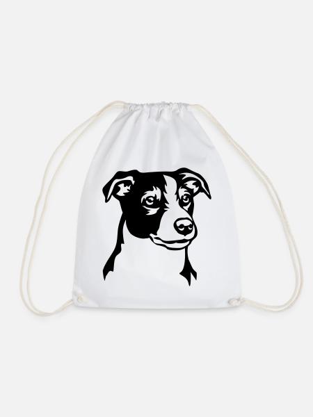 Jack Russell Terrier Kopf - Turnbeutel - Weiß