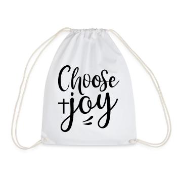 Choose Joy - Turnbeutel - Weiß - Vorne