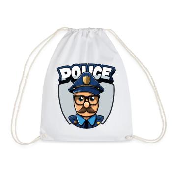 Policier, Police - Sac de sport léger - blanc - Devant