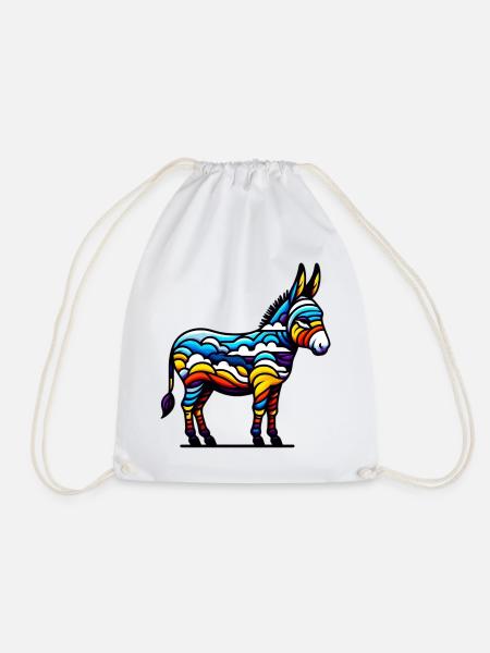 Âne, Tétine, Mule - Sac de sport léger - blanc