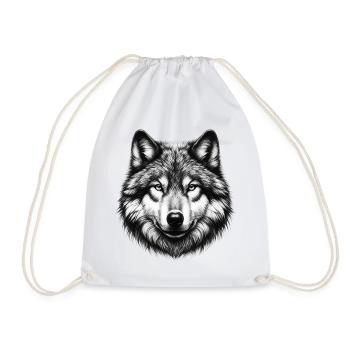 Wolf - Turnbeutel - Weiß - Vorne