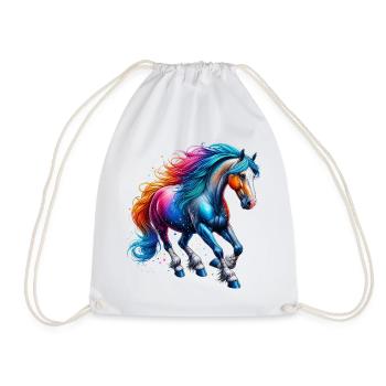 Cheval - Sac de sport léger - blanc - Devant