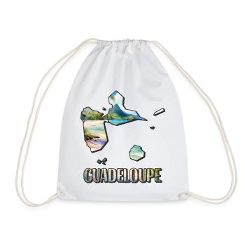 Carte aquarelle Guadeloupe - Sac de sport léger - blanc - Devant