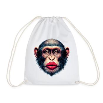 Baiser de singe - Sac de sport léger - blanc - Devant