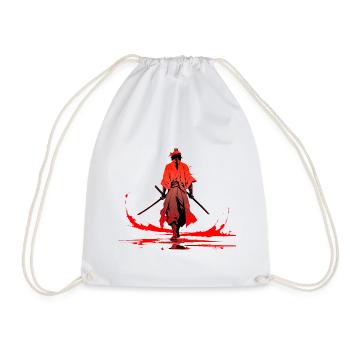 Samurai - Turnbeutel - Weiß - Vorne