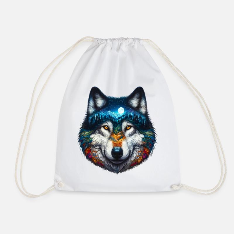 Loup - Sac de sport léger - blanc