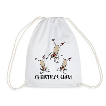 Fêter Noël en groupe - Sac de sport léger - blanc - Devant
