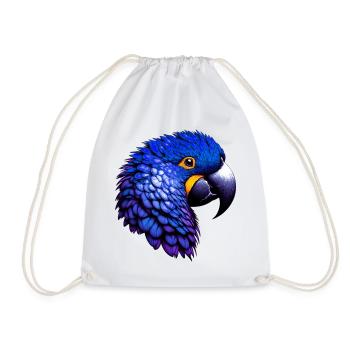 Parrot - Drawstring Bag - white - Front
