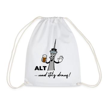 Alt und stolz drauf - Turnbeutel - Weiß - Vorne