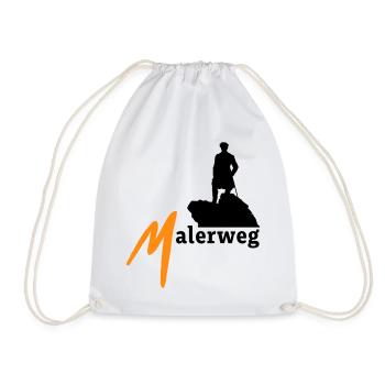 Malerweg Elbe Sandstone Mountains Saxon Switzerland - Drawstring Bag - white - Front