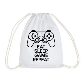 Kaffee ist mein Mana – Koffein Gamer T-Shirt - Turnbeutel - Weiß - Vorne