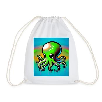 Pieuvre - Sac de sport léger - blanc - Devant