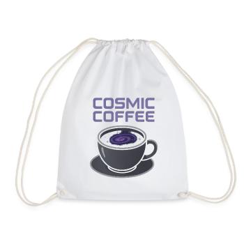 Kosmischer Kaffee Galaxie Becher - Turnbeutel - Weiß - Vorne