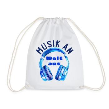 Casque - Musique activée - Éteindre l’univers - Musicien - Sac de sport léger - blanc - Devant