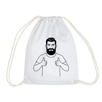 Papa donne le feu vert - Sac de sport léger - blanc - Devant