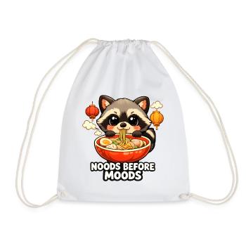 Nouilles ramen avant Moods Raccoon - Sac de sport léger - blanc - Devant