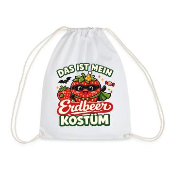 Costume de fraise Fruit Carnaval de fruits Carnaval - Sac de sport léger - blanc - Devant