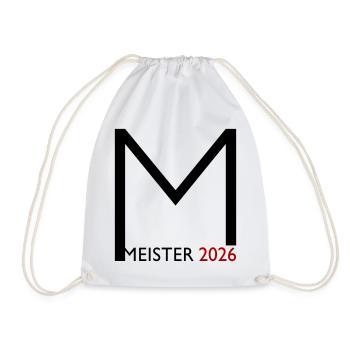 Congratulations on the 2026 championship - Drawstring Bag - white - Front