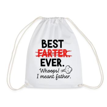 Meilleur pet de tous – Oups, je voulais dire papa - Sac de sport léger - blanc - Devant