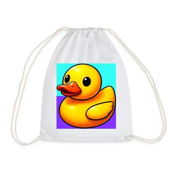 Duckling Duck Duck Duck - Drawstring Bag - white - Front