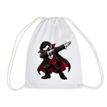 Dabbing Vampire - Drawstring Bag - white - Front