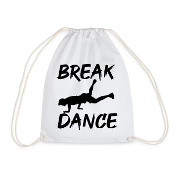 Breakdancing - Drawstring Bag - white - Front