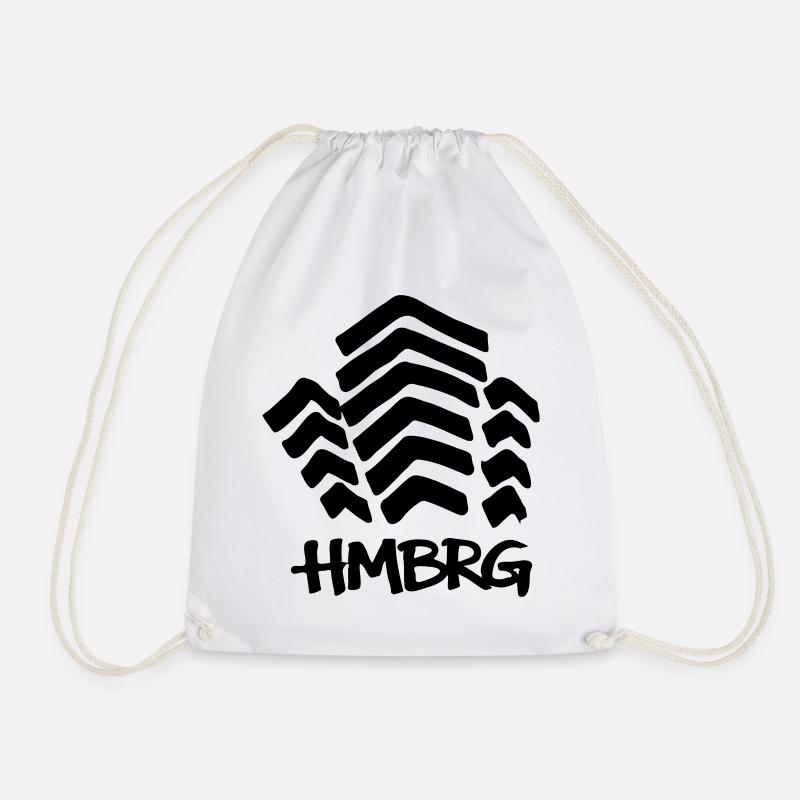 HAMBURG Mundsburg - Drawstring Bag - white