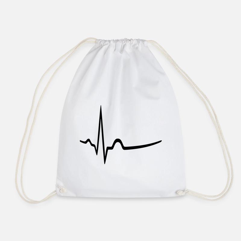 ECG - rythme sinusal - médecin - Sac de sport léger - blanc