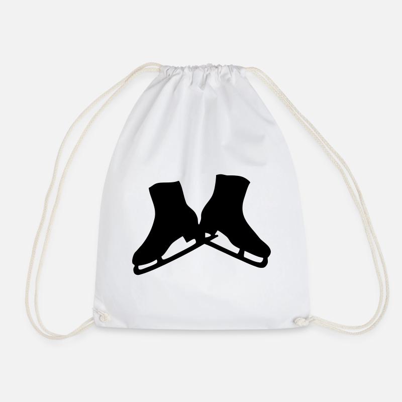 Schlittschuhe - Turnbeutel - Weiß