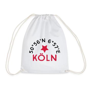 Köln - Turnbeutel - Weiß - Vorne