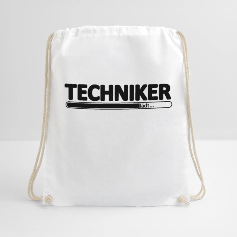 Techniker // Technikerin // Wird Techniker // lädt Turnbeutel