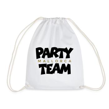 Mallorca Gold Party Team - Turnbeutel - Weiß - Vorne