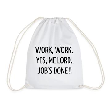 Quote / Gaming / Geek / Gamer / Computer / Game - Drawstring Bag - white - Front