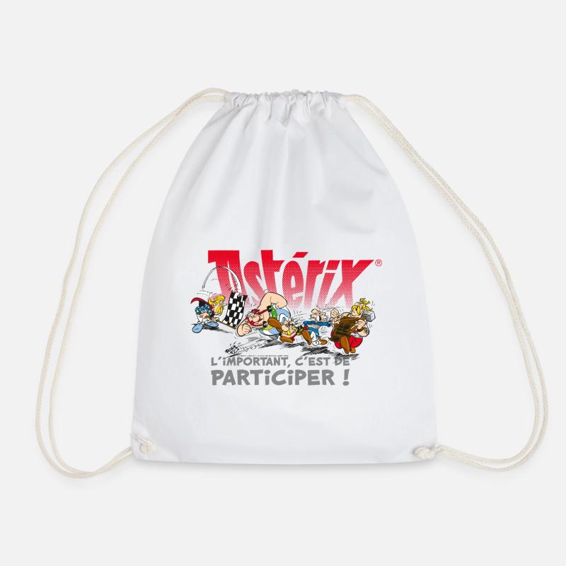 Asterix - The important thing is to participate! - Drawstring Bag - white