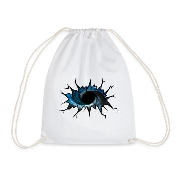 Trou noir - Sac de sport léger - blanc - Devant
