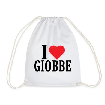 T-Shirt Ich liebe Giobbe T-Shirt Geschenkidee - Turnbeutel - Weiß - Vorne