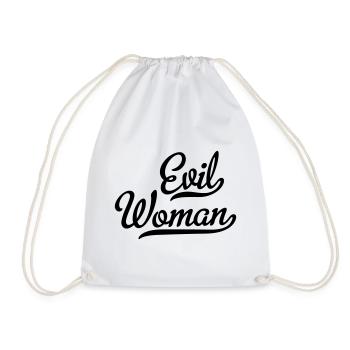 Evil Woman - Drawstring Bag - white - Front