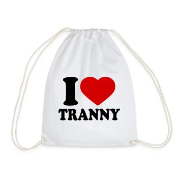 I love tranny - Sac de sport léger - blanc - Devant