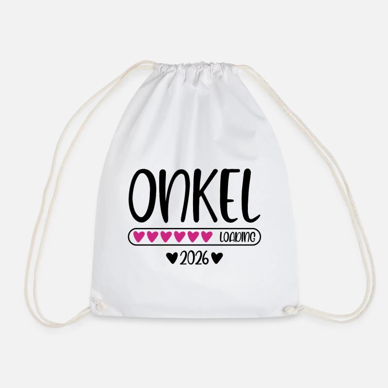 Onkel 2026 loading - Turnbeutel - Weiß