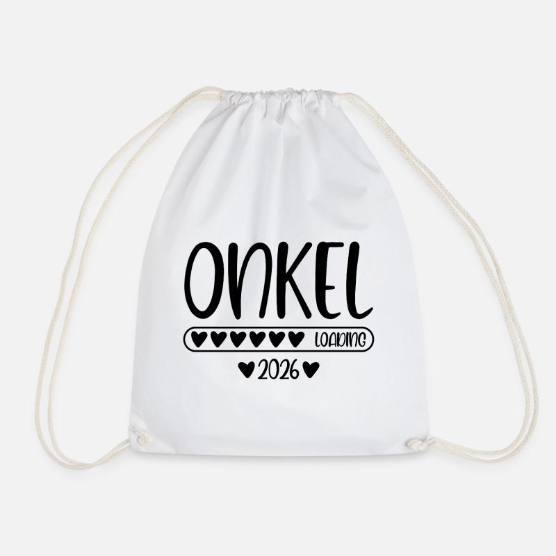 Onkel 2026 loading - Turnbeutel - Weiß