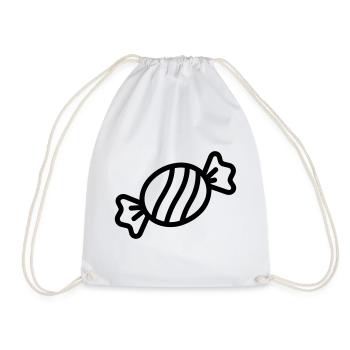 candy - Drawstring Bag - white - Front