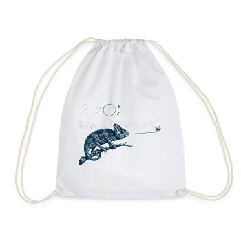 Caméléon gobemouche - Sac de sport léger - blanc - Devant