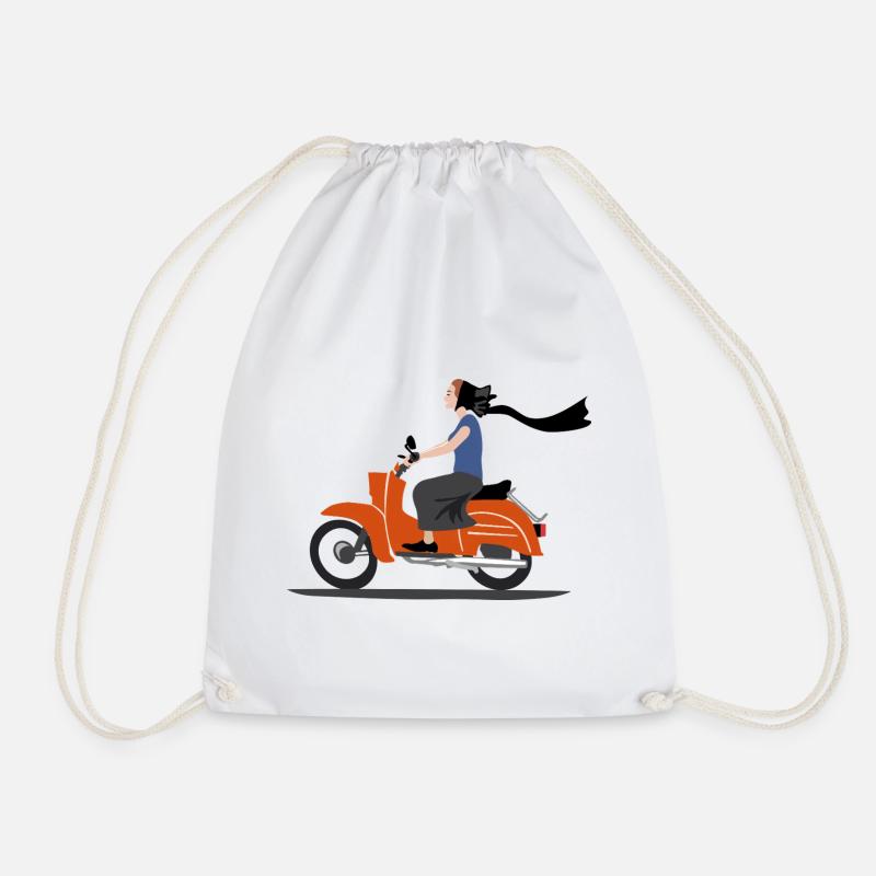 SERBSKA HOLCA MOPED - Turnbeutel - Weiß
