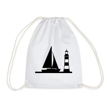 Sail - Drawstring Bag - white - Front