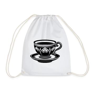 Tea Cup - Turnbeutel - Weiß - Vorne