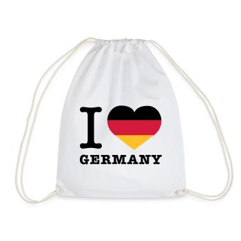 I love Germany - Turnbeutel - Weiß - Vorne