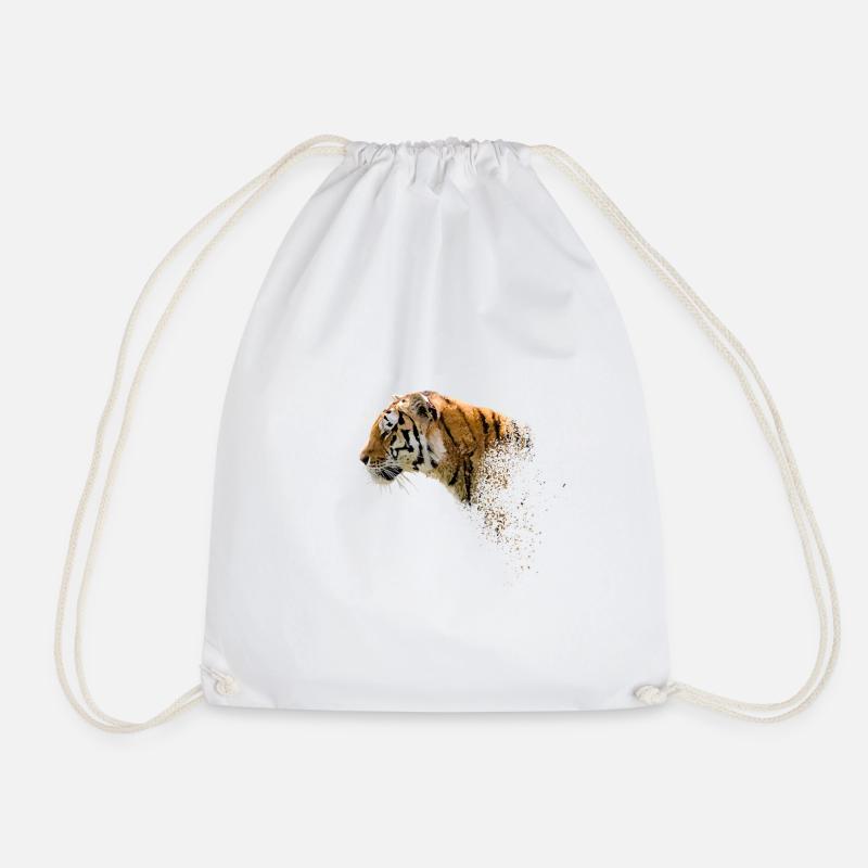 Tiger - Turnbeutel - Weiß