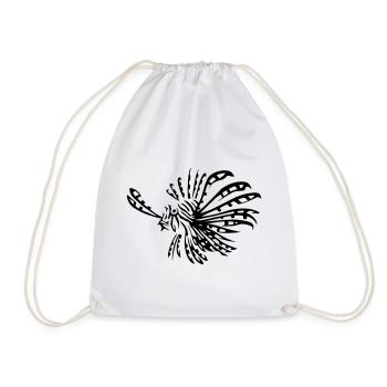 Poisson-lion rascasse volante - Sac de sport léger - blanc - Devant