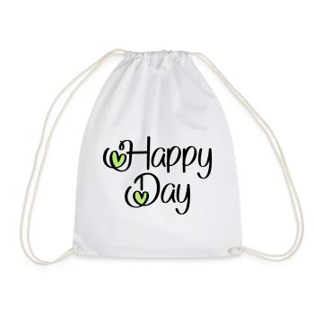 Happy Day - Sac de sport léger - blanc - Devant